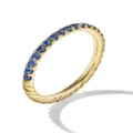 David Yurman 18kt yellow gold Cable Collectibles sapphire ring