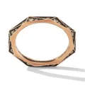 David Yurman 18kt rose gold Torqued diamond ring - Pink