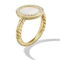 David Yurman 18kt yellow gold Petite Elements mother-of-pearl and diamond ring