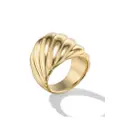 David Yurman 18kt yellow gold Sculpted Cable ring