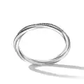 David Yurman sterling silver Cable Twist diamond ring