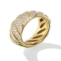 David Yurman 18kt yellow gold Sculpted Cable diamond ring