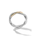 David Yurman 14kt yellow gold Petite Infinity ring - Silver