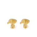 Karl Lagerfeld K/Ikonik Karl pave earrings - Gold