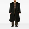 Casablanca double-breasted wool coat - Black