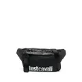 Just Cavalli logo-embossed zip-up belt bag - Black