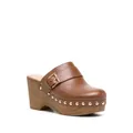 Michael Kors Rye studded leather sandals - Brown