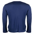Orlebar Brown round-neck long-sleeve polo shirt - Blue