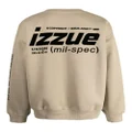 izzue logo-patches cotton-blend sweatshirt - Brown