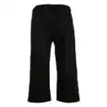 izzue pleat-detail straight-leg trousers - Black