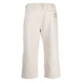 izzue pleat-detail straight-leg trousers - Grey