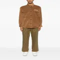 Tommy Hilfiger logo-appliqué corduroy shirt jacket - Brown