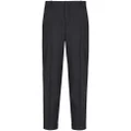 Balmain monogram-jacquard wool trousers - Black