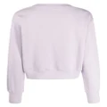 izzue bunny-embroidered crew-neck sweatshirt - Purple
