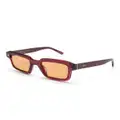 Retrosuperfuture Giardino rectangle-frame sunglasses - Purple