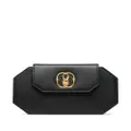 Bally Emblem Octogone leather minibag - Black