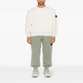 Stone Island Compass-patch cotton track pants - Green