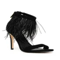 Michael Kors Meena 110mm feather-embellished sandals - Black