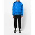 Alexander McQueen hooded padded jacket - Blue