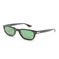 Montblanc tortoiseshell-effect square-frame sunglasses - Brown