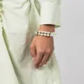 Kenneth Jay Lane pearl-detailing crystal-embellished bracelet - White