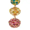 Oscar de la Renta crystal-embellished ball drop earrings - Gold