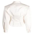 Cynthia Rowley pleat-detail buttoned shirt - Neutrals