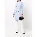 Ferragamo double-breasted button coat - Blue