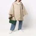 Mackintosh Boni oversized hooded poncho - Neutrals