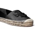 Tory Burch Ines logo-patch leather espadrilles - Black