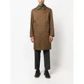 Mackintosh Manchester button-up cotton raincoat - Brown