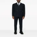 Dell'oglio double-breasted wool suit - Blue