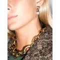 Ferragamo Gancini crystal-embellished earrings - Gold