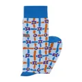 Marni floral-intarsia ankle socks - Blue
