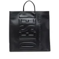 Diesel DSL 3D L X logo-embossed tote bag - Black