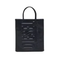 Diesel DSL 3D M X logo-embossed tote bag - Black