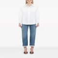 Victoria Beckham pleat-detail organic cotton shirt - White