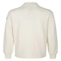 Moncler logo-appliqué cotton polo shirt - White