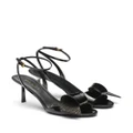 Prada 75mm embellished sandals - Black