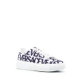 Versace logo-embroidered sneakers - White