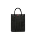 Thom Browne 4-Bar leather tote bag - Black