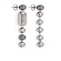 Marc Jacobs The Monogram ball-chain earrings - Silver