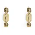Marc Jacobs The Monogram ball-chain hoop earrings - Gold