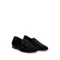 Giuseppe Zanotti Rudolph crystal-embellished leather loafers - Black