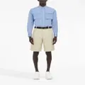 Alexander McQueen tailored cotton shorts - Blue