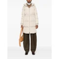 Herno funnel-neck padded coat - Neutrals
