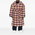 Kenzo check-print reversible coat - Neutrals