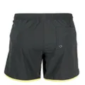 James Perse contrasting-trim drawstring swim shorts - Grey