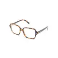 Prada Eyewear tortoiseshell-effect square-frame glasses - Brown
