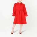 Dolce & Gabbana belted A-line trench coat - Red